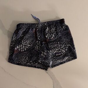 Patagonia Navy and White Patterned Shorts